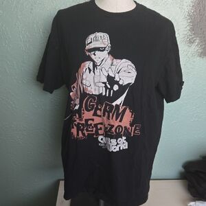 Black Graphic Tee with Bold Design